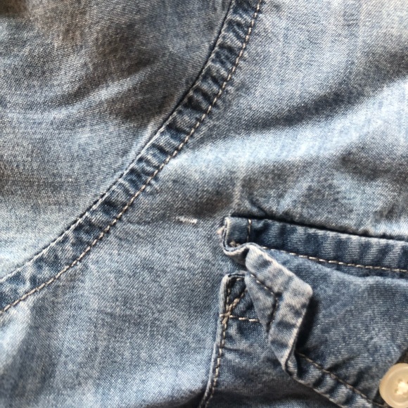 Harper Like Denim Button Down Shirt - Picture 6 of 6